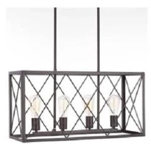 Black Square Pendant Lamp